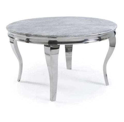 Louis Chrome Dining Table Range