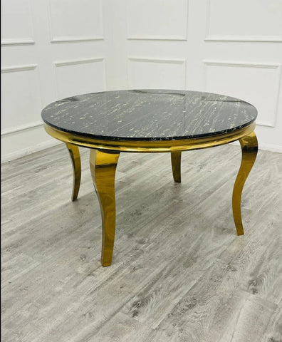 Louis Gold Dining Table Range