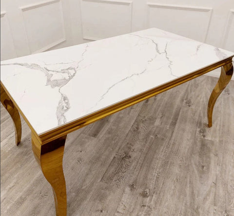 Louis Gold Dining Table Range