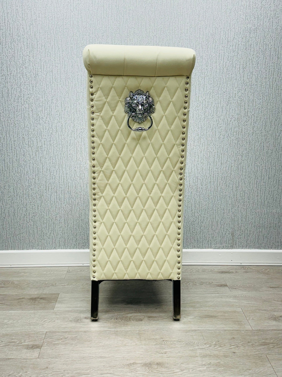 Sofia PU Leather Chairs- Cream