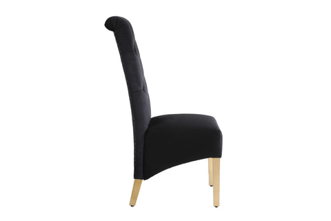 Sofia Square Knocker Dining Chair- Black & Gold
