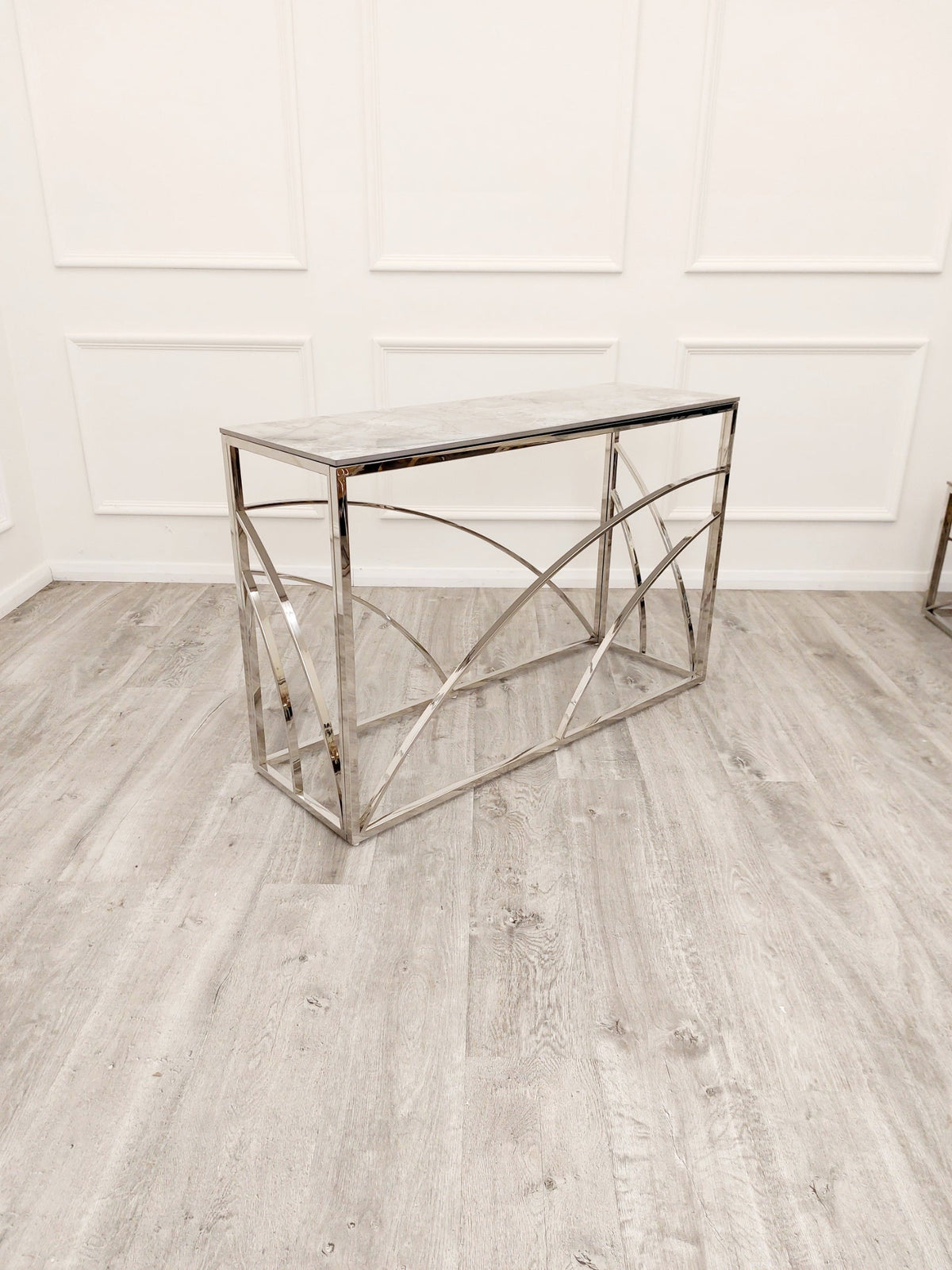 Stella Chrome Console Table