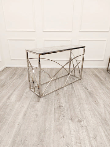 Stella Chrome Console Table