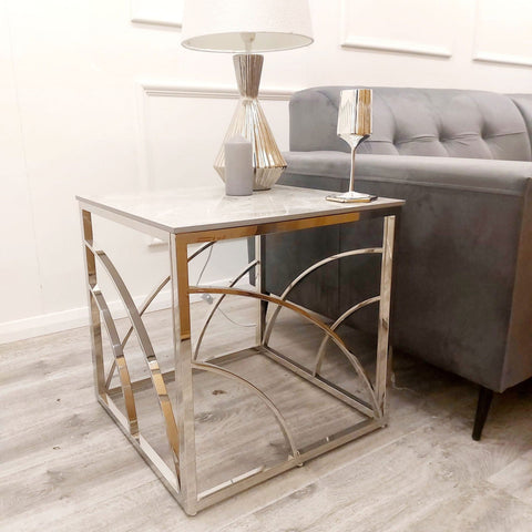 Stella Chrome Lamp Table