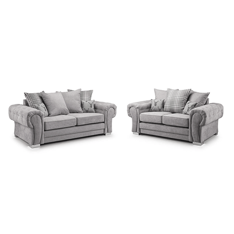 Verona Range Scatter Back 3+2 Seater Sofa Grey