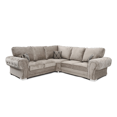 Verona Full Back Corner Sofa Mink