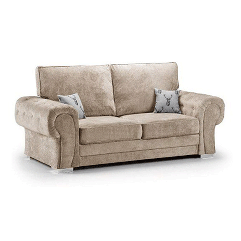 Verona Full Back 3 Seater Sofa Mink