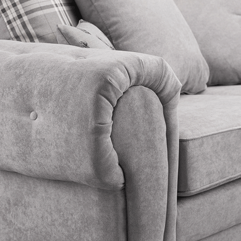 Verona Range Scatter Back Corner Sofa Grey
