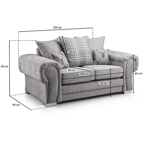 Verona Scatter Back 2 Seater Sofa