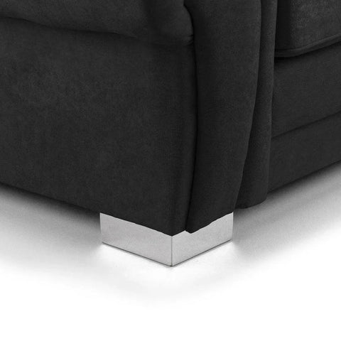 Verona Range Scatter Back 3+2 Seater Sofa Set Black