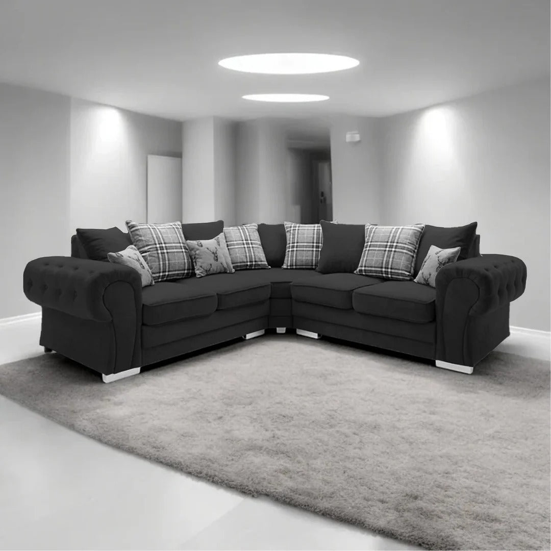 Verona Fabric 5-Seater Corner Sofa – Modern Comfort & Stylish Design