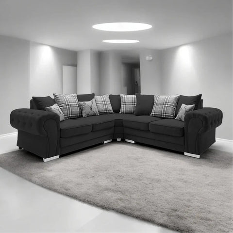 Verona Fabric 5-Seater Corner Sofa – Modern Comfort & Stylish Design