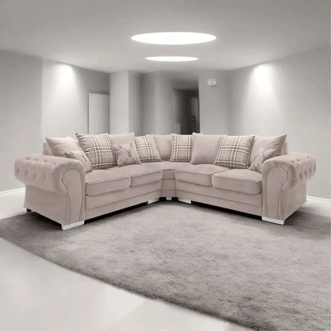 Verona Fabric 5-Seater Corner Sofa – Modern Comfort & Stylish Design
