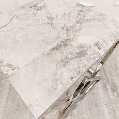 Vesta Chrome Console Table