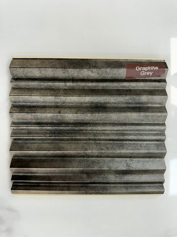 Wave Style PVC Wall Panels – Graphite Grey