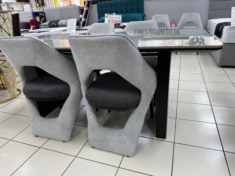 Engelberg Grey Dining Table & Chairs