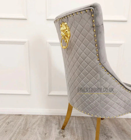 Light Grey Majestic Gold Chairs