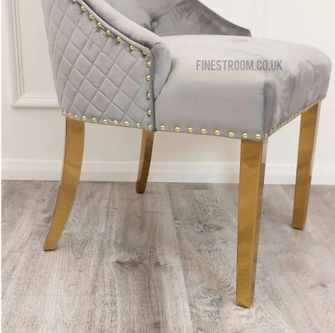 Light Grey Majestic Gold Chairs