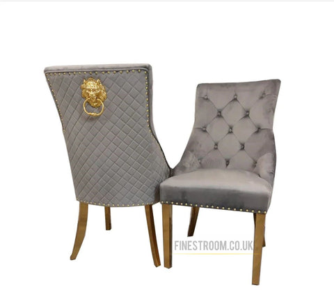 Light Grey Majestic Gold Chairs