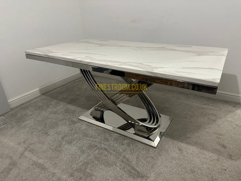Elina Chrome Dining Table