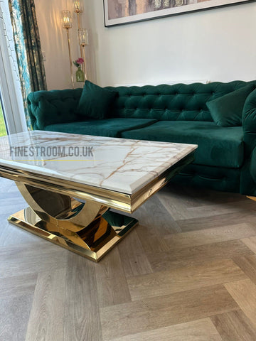 Arial Gold Coffee Tables
