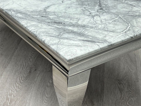 Louis Chrome Dining Table Range