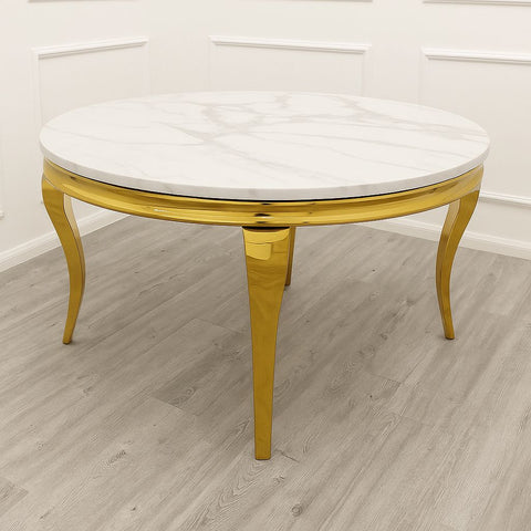 Louis Gold Dining Table Range