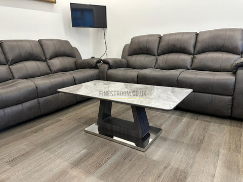 Zermatt Coffee Table - Grey Ceramic