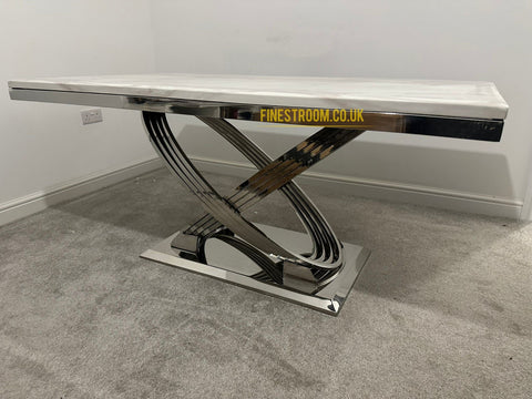 Elina Chrome Dining Table