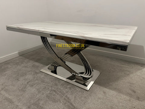 Elina Chrome Dining Table