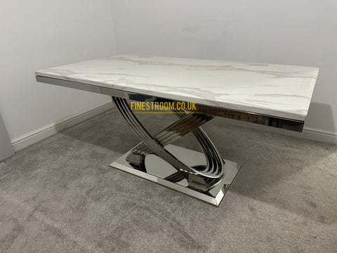 Elina Chrome Dining Table