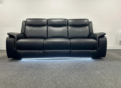 Parada Leather Electric Recliner Sofa 3+2 Seater-Bluetooth/USB/C-Type/Led/Cooling Cup Holders