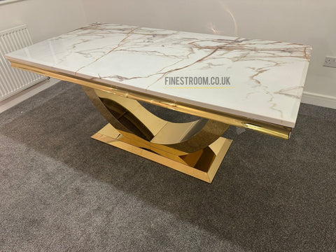 Arial Gold Dining Tables