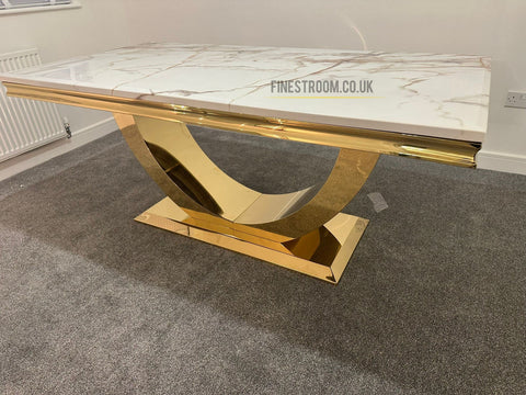Arial Gold Dining Tables