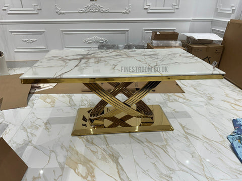 Elina Gold Dining Tables