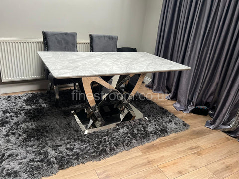 Grey California Dining Table With DG Kensington Chairs
