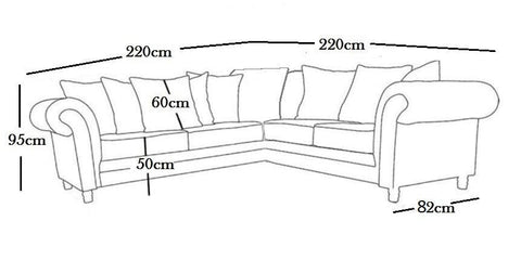 Ashwin Kensigton 4 Seater Comfortable Stylish  Corner Sofa