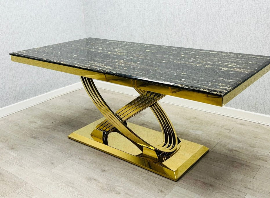 Elina Gold Dining Tables