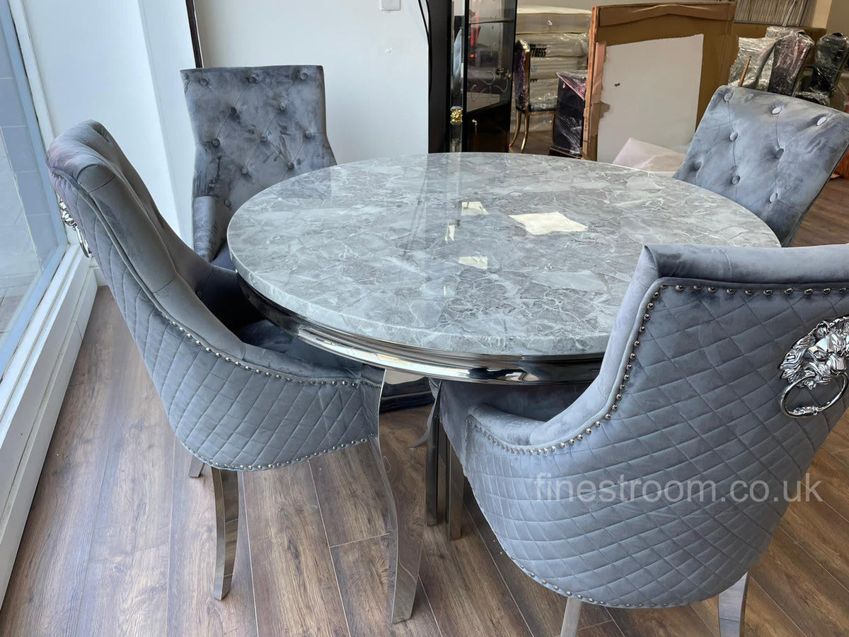 1.3M Round Grey Louis with Dark Grey Majestic