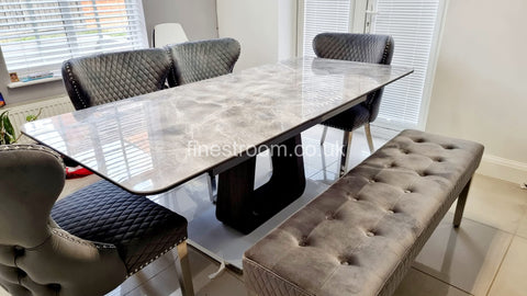 Zermatt Extendable Dining Table with DG Valentino Chairs