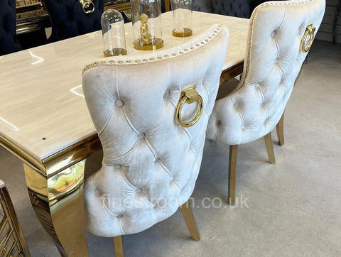 Cream Gold Louis with Cream Gold Ring Knocker Victoria