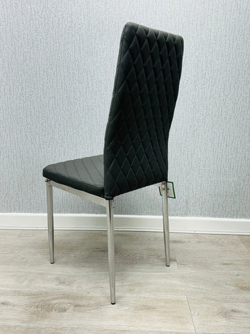 California PU Dining Chairs- Grey