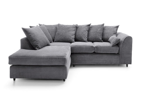 Byron Jumbo Single Arm 4 Seater With Footstool Left Right Hand Luxury Sofa
