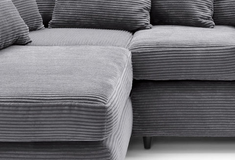 Byron Jumbo Single Arm 4 Seater With Footstool Left Right Hand Luxury Sofa