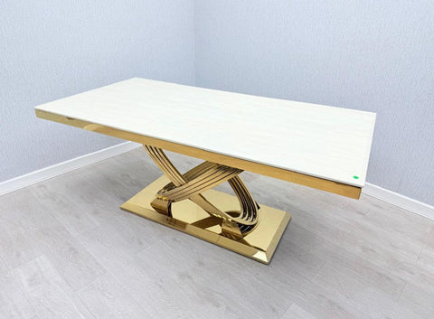 Elina Gold Dining Tables