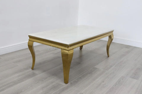 Cream Gold Louis Coffee Table