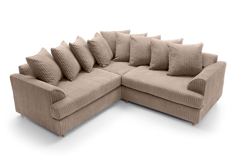 Liverpool Jumbo 5 Seater Wide Armrests With Footstool High quality Fabric Sofa