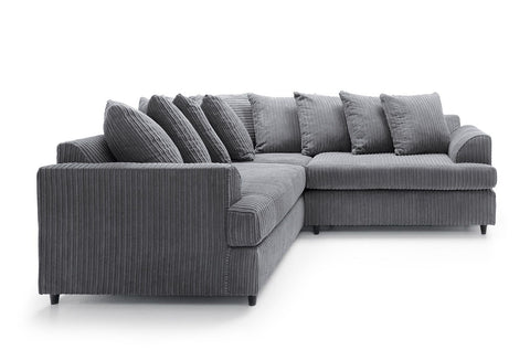 Liverpool Jumbo 5 Seater Wide Armrests With Footstool High quality Fabric Sofa