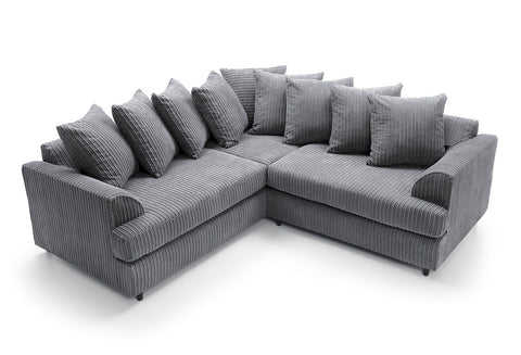 Liverpool Jumbo 5 Seater Wide Armrests With Footstool High quality Fabric Sofa