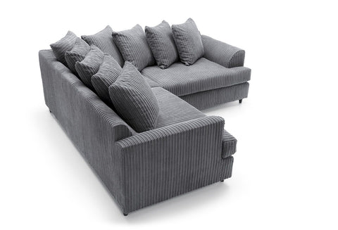 Liverpool Jumbo 5 Seater Wide Armrests With Footstool High quality Fabric Sofa